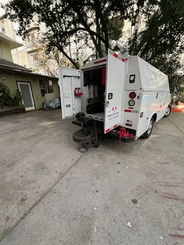 Magnet Plumbing service vehicle on-site for Water Heater Repair in Heritage Oaks